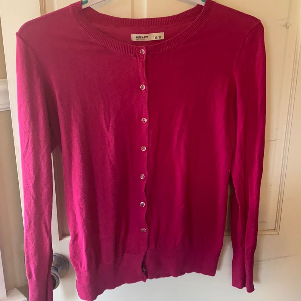 Old Navy pink cardigan